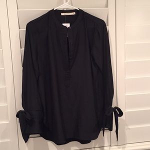 *NEW* BOHME Black Blouse With Tie Sleeves